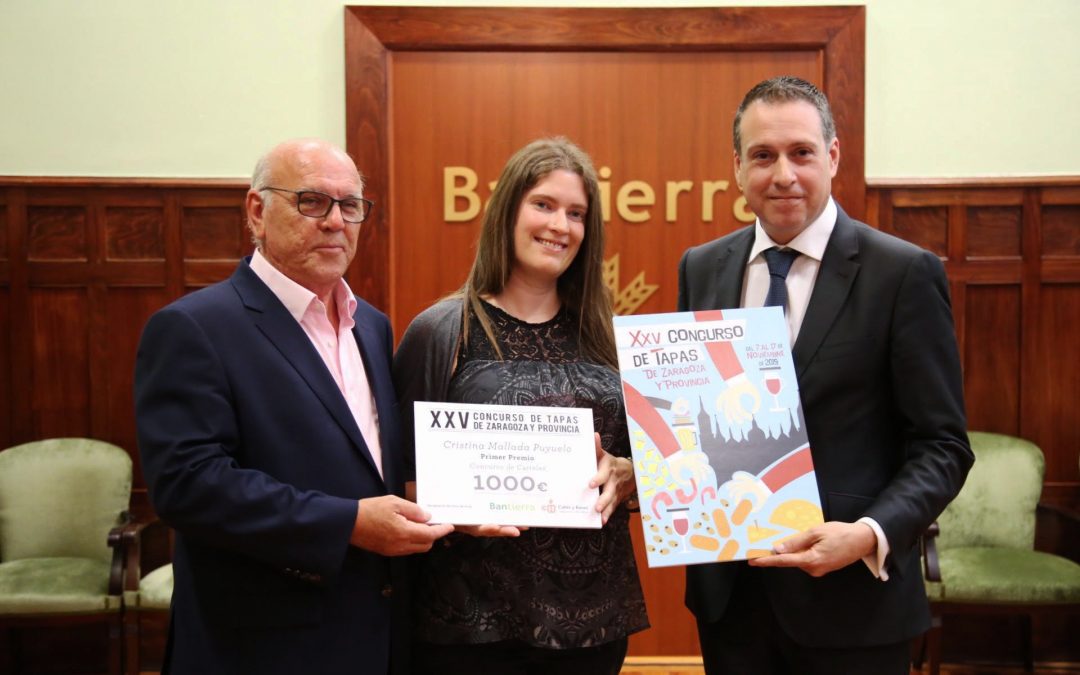 “Una aquí, otra allá», cartel representante de la XXV edición del Concurso de Tapas de Zaragoza