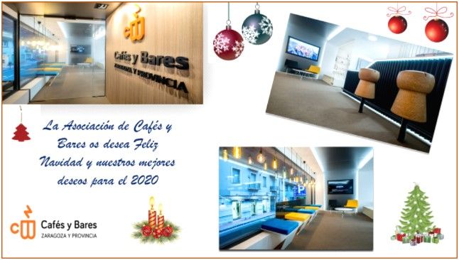La Asociación de Cafés y Bares de Zaragoza os desea una Feliz Navidad