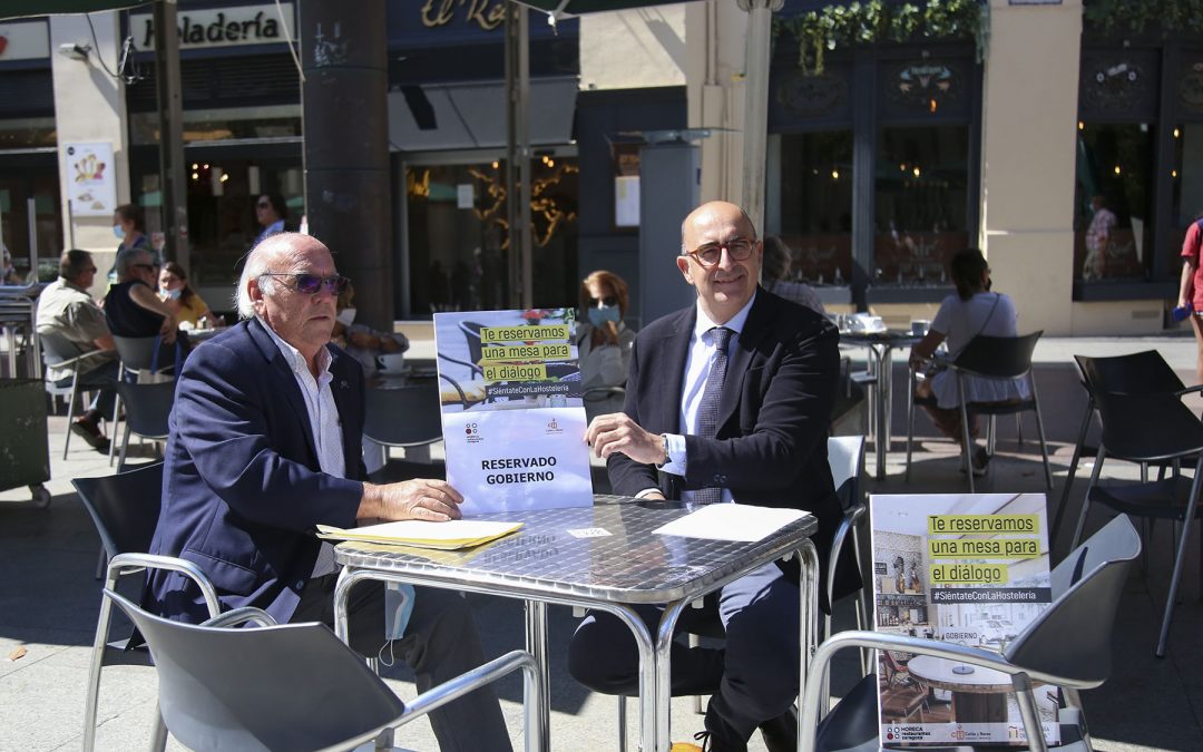 Los hosteleros de Zaragoza trasladan al Gobierno sus reivindicaciones