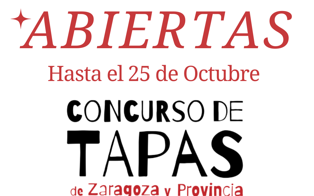 Ya están disponibles las bases e inscripciones de la XXIX Edición del Concurso de Tapas de Zaragoza y Provincia
